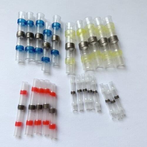 5pcs waterproof sealed heat shrinkable welding wire connector shrinkable solder sleeve heat shrinkable tube assembly clamp joint