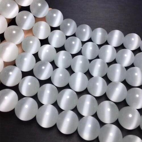 7 Colors Wholesale Cat Eyes Crystal Round Loose Beads for Jewelry Making DIY Necklace Bracelet Stone Accessories 14"/strand B273