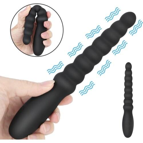 OLO Silicone Anal Dildo Sex Tools For Couples Unisex Sex Toys For Women Men Anal Plug Butt Plug 10 Speed Dual Motor Vibrators