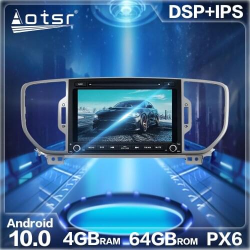 For KIA SPORTAGE 2016 + Android 10.0 4GB+64GB Car Radio Player GPS Navigation Vechicel Auto Stereo Video HD Multimedia Headunit