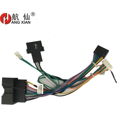 2 din Car Radio Female ISO Radio Plug Power Adapter Wiring Harness Special for Ford Fiesta 2009-2012 harness power cable