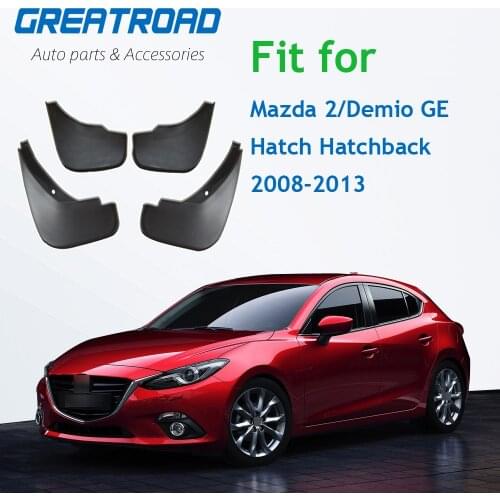 Car Mud Flaps For Mazda 2/Demio GE Hatch Hatchback 2008-2013 for Fender Splash Guards Mudflaps Mudguard Accessories