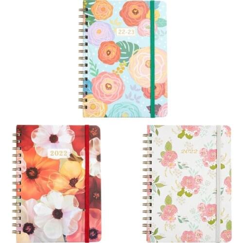 Spiral Notebook 2022 Timetable Diary Tracker Goal Setting Dream Planner Inner Pages Daily Weekly Planner Agenda School Supplies