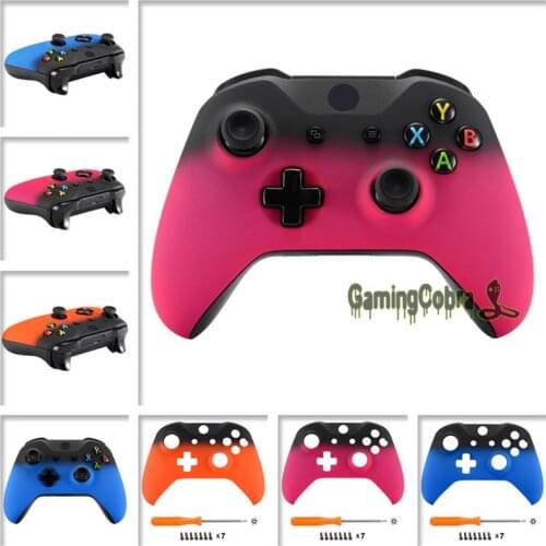 Shadow Soft Touch Faceplate Cover, Comfortable Front Housing Shell Case for Xbox One S & for Xbox One X Controller - SXOFX