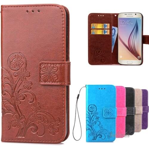 For Cover Samsung Galaxy S6 G9200 Wallet Style Flip Leather Wallet Case With Card Slots Cell Phone Bag For Samsung S6 S 6 couro