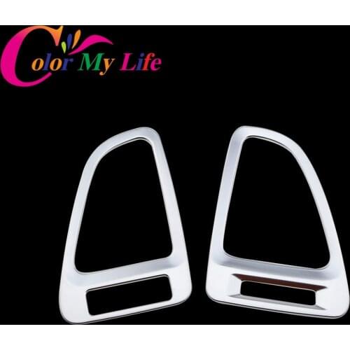 Color My Life Air Condition Vent Outlet Sequins Air Vent Decoration Protection Trim Sticker For Honda HR-V HRV Vezel 2015 2016