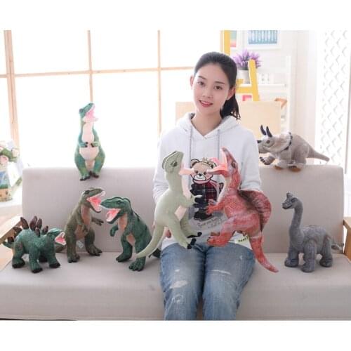 Dinosaur Plush Toys Simulation Rex Stuffed Tyrannosaurus Toys for Kids Lovely Birthday Gift for Boys