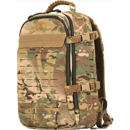 Evolution In Battle Tactical Combat Backpack Military Army Molle Bag Camping Hiking Sports Backpack - Black /Camouflage