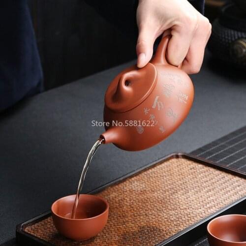 Yixing Zisha Teapot Purple Clay Handmade Tea Set Authentic Chinese Tea Pots Ceramic Clay Teapot Porcelain Kettle Gifts