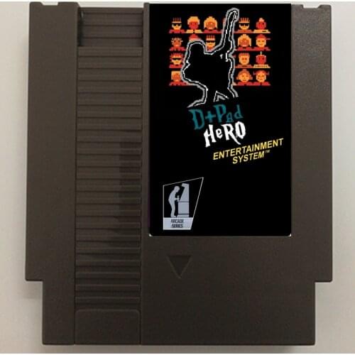 D+Pad Hero Nes Card For 72 Pin 8 Bit Game Player