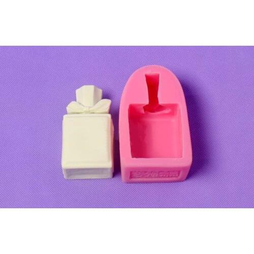 Luyou Perfume Shape Silicone 3D Cake Decorating Mold As Cookie Cutter Forms Fondant Mold For Kitchen Baking Cake Tools FM1252