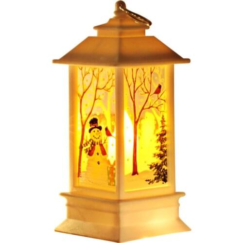 Hot Sale Small Christmas Lantern Lamp Desk Light Festival Table Decoration for Home Bar