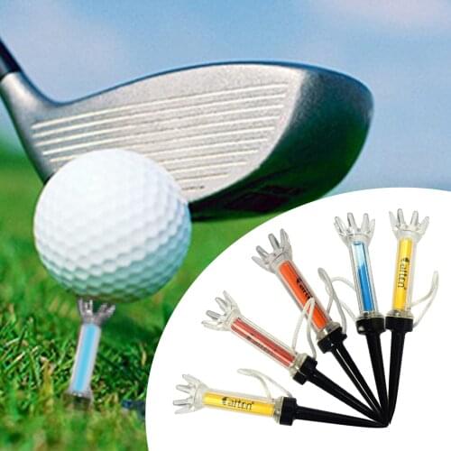 5pcs/Set Magnetic Golf Tee Set, Flexible Golf Tee Magnet Plastic Golf Tees with 8 Prongs Ball Holder Training Tool Accessories