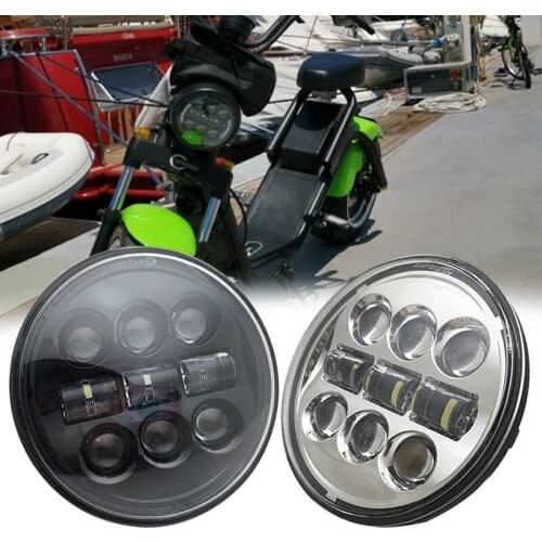 1 piece 5.75 inch Iron 883 Dyna Headlamp 5 3/4" LED Headlights for Triumph Rocket iii 3 Speed Tripl & Street Triple