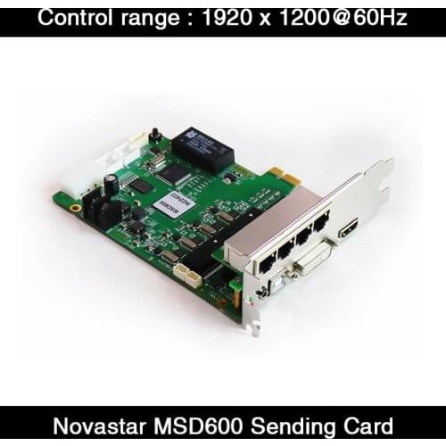 NovaStar Full Color Sending Card MSD600 LED Display Sync Controller Support Max 1920*1200 Pixel LED Video Display Controller