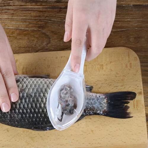 2021 NEW Fish Skin Brush Scraping Fishing Scale Brush Graters Fast Remove Fish knife Cleaning Peeler Scaler Scraper U3
