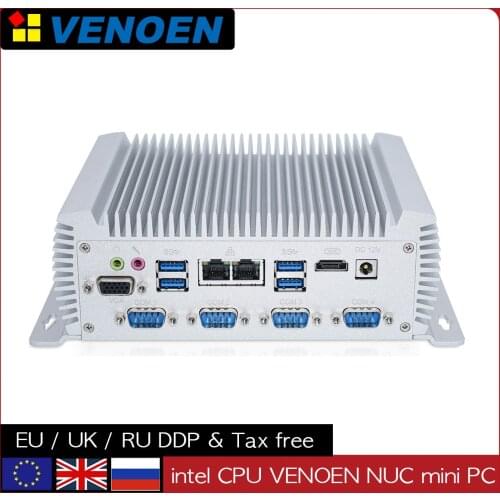 Newest Industrial Computer Intel Dual Core mini pc dual nuc i7 4500U i5 4200u Linux COM HDMI VGA Thin Client RS232 RS485
