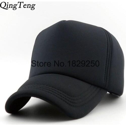 New Lot Color Solid Trucker Cap Unisex Adjustable Cotton Brand Men Snapback Hats Black Baseball Caps Women Leisure Gorras