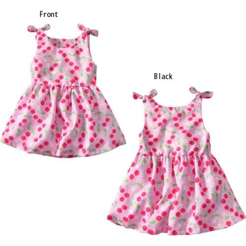 Dress For Baby Girls 2018 Summer Beach Ruffle Fruit Dresses Cute Birthday Newborn Kids Girls Clothes Princess Vestidos Infantil