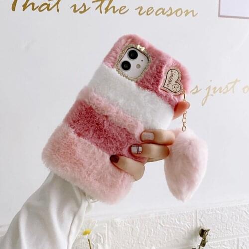 Plush Case For Xiaomi 10T 9T 9SE Note 10 Ultra 9 8 Lite 6 5 6X 5X 4 Mi Poco M3 F1 F2 Pro X3 NFC Furry Fluffy Soft Silicone Cover