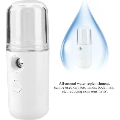 Portable USB Rechargeable Face Mist Sprayer Humidifier Diffuser 30ml Water Tank CLH@8