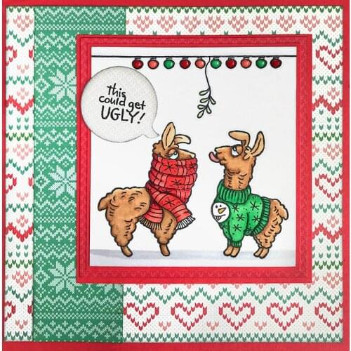 Clear Stamps Which Alpaca win the ugly Sweater prize Transparent Stamp for DIY scrapbooking Crafts Cards Decoration New 2019