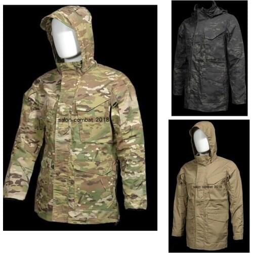 Outdoor Tactical M65 Camouflage Hooded Stormsuit Autumn Winter Windbreak Jacket Field Coat