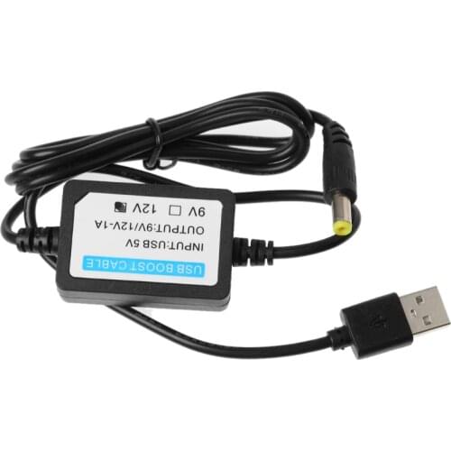 USB 5V To 12V 5.5x2.1mm Step up Adapter Cable For WiFi Router LED Strip Light LX9A