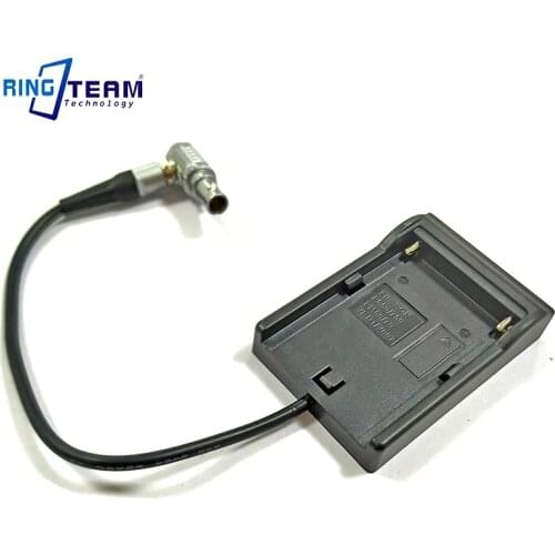 NP F970 F750 F550 FM70 V607 VBD1 Battery Charger Plate Cradle Holder to Lemo 2Pins OB Male for Teradek Bolt Pro 300 500 600 1000