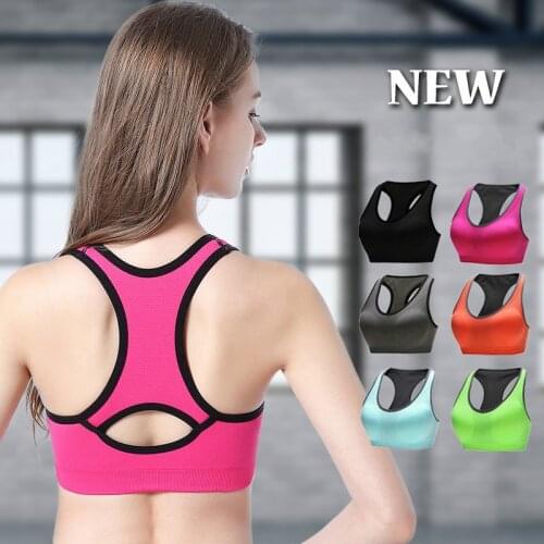 Plus Size Women Sport Bra Top Vest Padded Yoga Brassiere Fitness Sports Tank Top Female Sport Yoga Bra Push Up Sports Bra