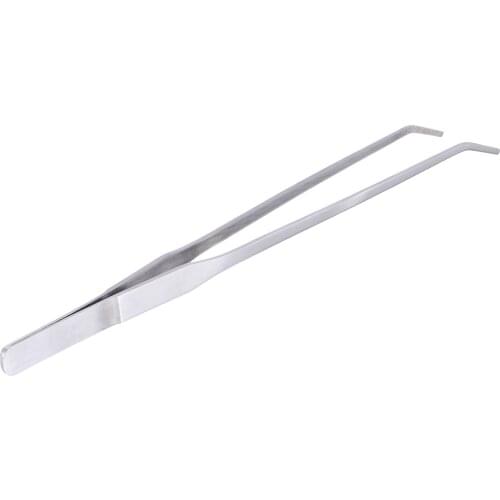 1pc Fish Tank Long Tongs Stainless Steel Live Water Plant Aquarium Tweezers 27cm Fish Tank Shrimp Reef Maintenance Tools