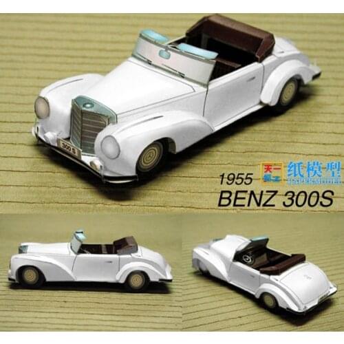 3D Paper Model Of Grand Open Car DIY Yizhi Parent-child Handmade Car Origami Toy Paper Model