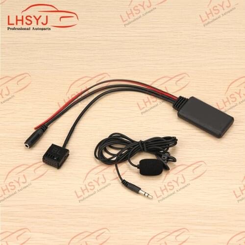 6000CD Bluetooth-compatible 5.0 Audio AUX Input Adapter Smartphone Call Handsfree Microphone Cable for Ford focus mondeo 6000CD