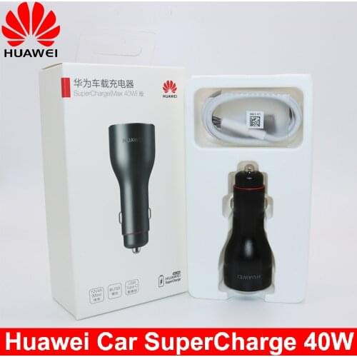 Huawei CP37 Car Charger Huawei SuperCharge 40W Super Charge CarCharger 2 For Huawei Matep 30 20 p20 p30 30 Pro Honor 6 6SE 5 5i