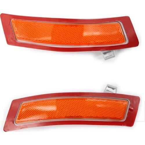 Car Front Bumper Marker Cover Reflector Strip Side Reflector For-BMW X5 E70 35Ix 35Dx 50Ix 2011-2013