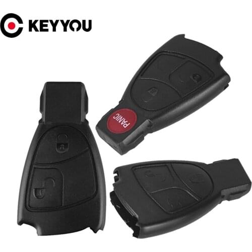 KEYYOU Car Key Case Shell No Blade For Mercedes-Benz Keycase For Mercedes Benz W168 W163 W203 W205 W208 A200 Vito 2/3/4 Buttons