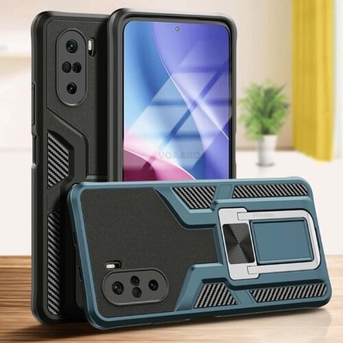 POCO F3 Case for Xiaomi POCO X3 Pro NFC M3 Armor Case Magnetic Car Holder Stand Phone Cover for Xiaomi Mi 11 Ultra 10T Lite Pro