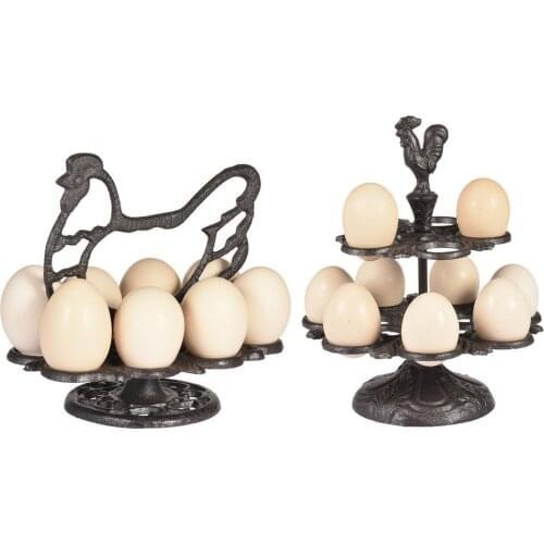 Cast Iron Eggs Holder Egg Rack Egg Storage Rack Display Stand Eggs Organizer Rack Creative Egg Tray Fruit Rack Fruit Stand