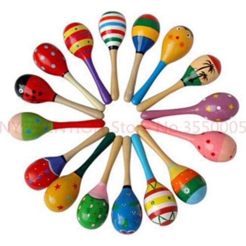 Colorful Noise Maker Sand Toys Hammer Kids Musical Hammer Instrument Education Birthday Xmas Gift for Girls Boys 10pcs