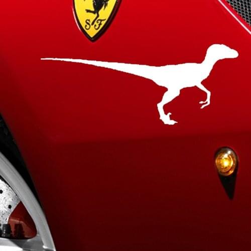 EmpireYing 3 Sizes 8 Colors Cretaceous Jurassic Dinosaur Velociraptor Car Sticker Hand Carving Artist Explorer Vinyl Decal Gifts