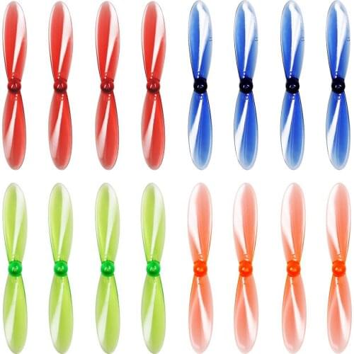 F-Cloud X4 FC101 Official Propeller Hubsan X4 H107 H107L H107C H107D Propeller 4 Sets (16pcs) Transparent Props Rotor Quadcopter