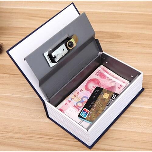 Dictionary Book Safe Diversion Secret Hidden Security Stash Booksafe Lock&Key 26.5x19.7x6.5cm