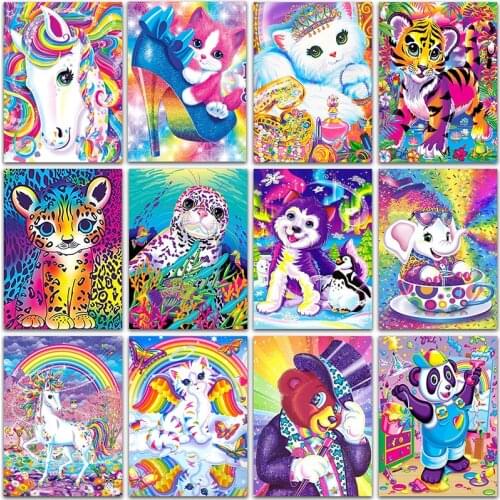 5D DIY Diamond Painting Kit Paint Cartoon animal Cat dog unicorn home decor art Full Square&Round embroidery mosaic Cross stitch