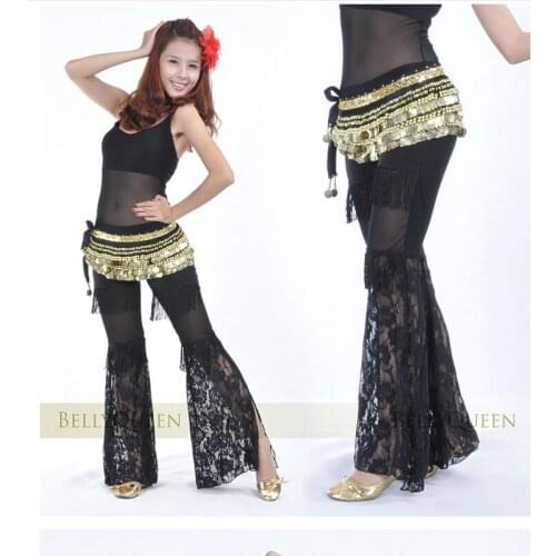 New belly dance costumes senior crystal cotton tassel belly dance pants for women belly dance trousers