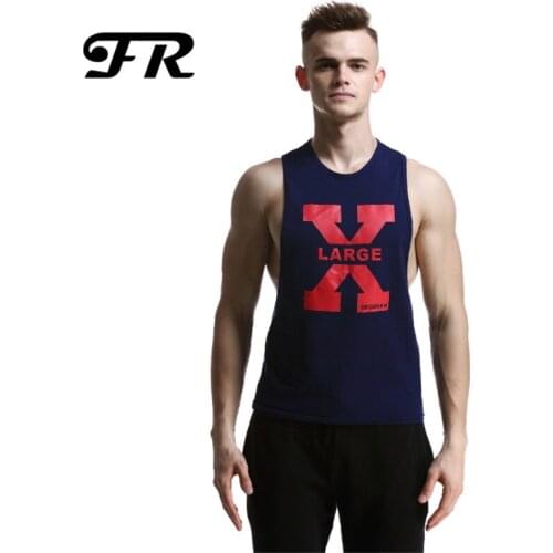 FR New Mens Cotton Comfortable Breathable Vest,Sexy Mens Fashion Print Tank Tops