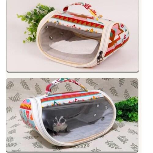 Bird Parrot Carrier Hamster Travel Bag Breathable Cockatiel Conure Outgoing Bag Chinchilla Ferret Carrying Bag for Guinea Pigs