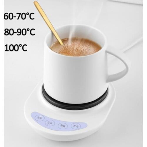 Cup Warmer Hot Tea Makers Cup Heater 3 Gear Heating Coaster Boiled Water for Coffee Milk Tea Warmer Pad Auto-off 220V