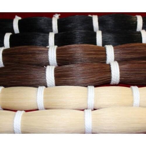Brown hair bow violin erhu string breeding horsetail voilin bow hair 80-105cm 500g