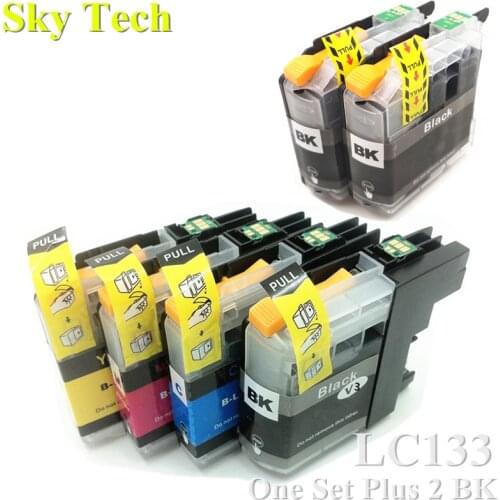 6PK Compatible Ink cartridge For Brother LC133 LC-133 , For Brother J245/J470DW/J475DW/J650DW/J870DW/J152W/J172W/J552DW/J752DW