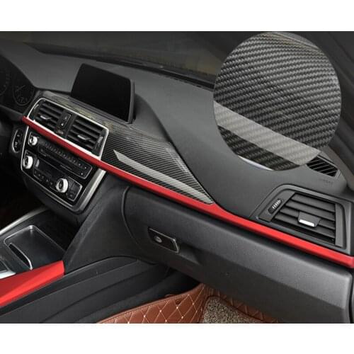 Car Styling Carbon fiber Center Console Air outlet Dashboard Covers Stickers For BMW 3/4 Series 3GT F30 F32 F34 Auto Accessories